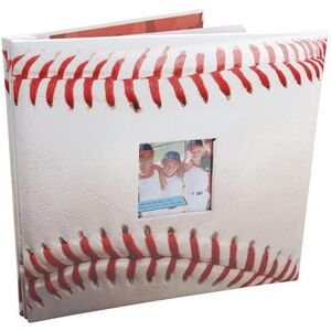 BASEBALL Theme Post-Bound Top Load Scrapbook Album 20 8x8 pocket pages